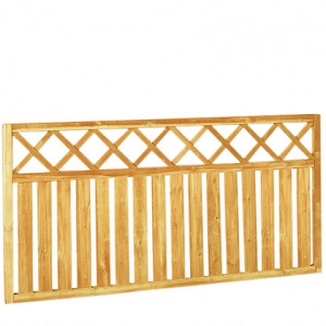 Rechthek met trellis geschaafd groen geïmpregneerd grenenhout 180x90 cm