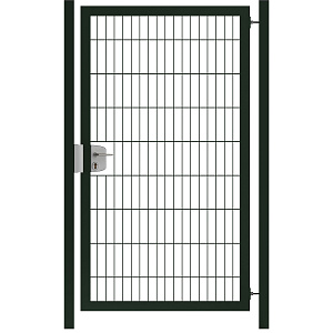 Hillfence metalen enkele poort Premium-line, 100x180 cm, zwart