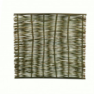 Wilgentenenscherm grof 180 x 180 cm., boven- en onderkant v.z.v. latten