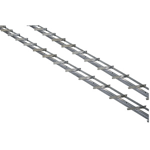 DHZ shutter framewerk 2 stuk RVS rails van 165 cm tbv 14 planken