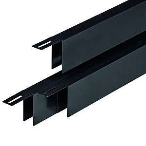 Verzinkt krimp/uitzet maskeerprofiel zwart 3,15x176 cm
