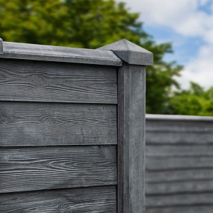 Beton Afdekkap 8x4,5x180 cm, Antraciet tbv motiefplaat