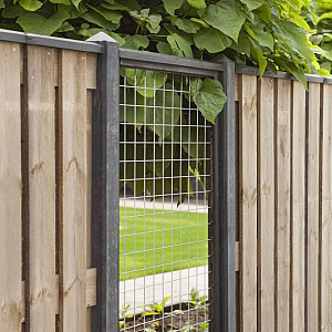 Gaaselement 90x180 cm met kader 4,5x4,5 cm geïmpregneerd grenen