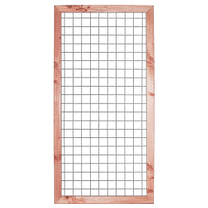 Gaaselement 90x180 cm met kader 4,5x7 cm onbehandeld douglashout