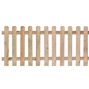 Tuinhek recht geïmpregneerd geschaafd grenen 180x80 cm