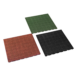 Rubber tegel rood 50x50x2,5 cm