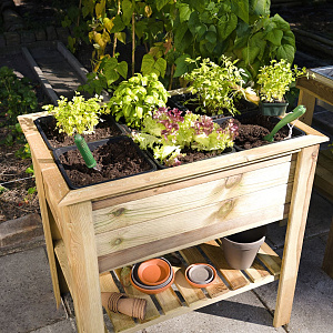 Moestuintafel 85x60x82 cm geïmpregneerd, geschaafd grenen