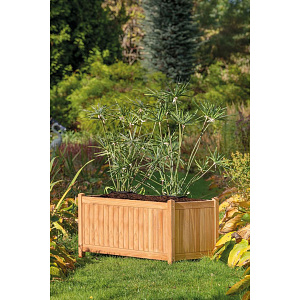 Bloembak Bali 50x100x50 cm teakhout