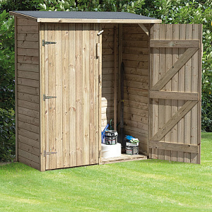 Tuinkast Bayern 152x73x182 cm geïmpregneerd, geschaafd vurenhout