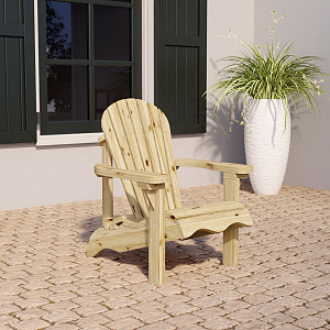 Loungestoel Miami geïmpregneerd, geschaafd vuren 74x90x93 cm