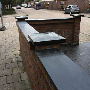 Afdek- Vijverrand Granero 100x20x3 cm gezoet met facet