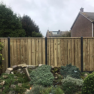 Restpartij Schagen: 6 stuks Beton Lichtgewicht Tussenpaal 8,5x8,5x280 cm Antraciet