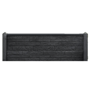 Beton Hekwerk met Rotsmotiefplaat 