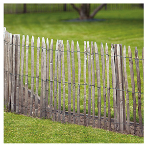 Engelse kastanjehekwerk op rol geschild latafstand 7,5 cm 460x90 cm