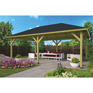 Prieel Ultimo geïmpregneerd geschaafd vuren 700x444x351 cm (exclusief dakbedekking)