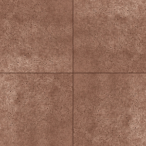 ArtiStone Tegel zonder facet gewapend 80x80x5 cm Roodbruin*