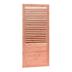 Shutterscherm met paneel geschaafd douglas 89x224 cm kleurloos geïmpregneerd