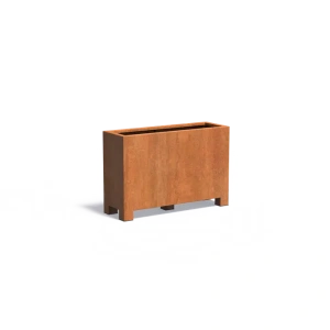 Plantenbak Carrez met poten cortenstaal 120x40x80 cm