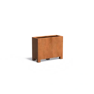 Plantenbak Carrez met poten cortenstaal 100x40x80 cm