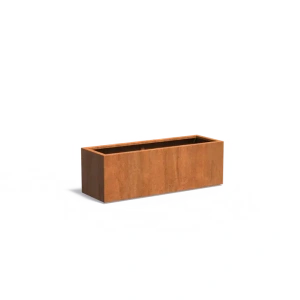 Plantenbak Carrez met bodem cortenstaal 150x50x50 cm