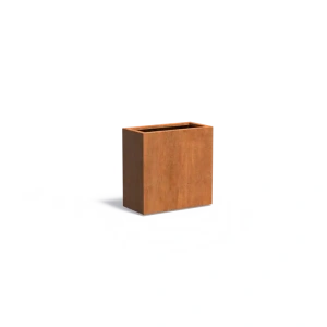 Plantenbak Carrez met bodem cortenstaal 80x40x80 cm