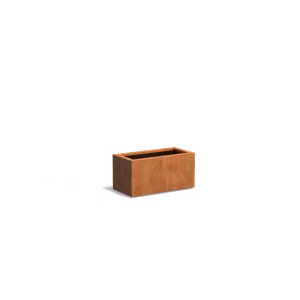 Plantenbak Carrez met bodem cortenstaal 80x40x40 cm