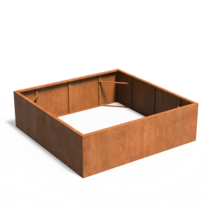 Plantenbak Carrez zonder bodem cortenstaal 200x200x60 cm