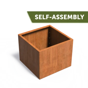 Plantenbak Carrez Connect zonder bodem cortenstaal 100x100x80 cm