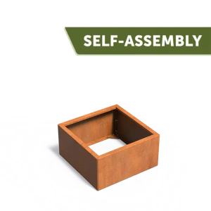 Plantenbak Carrez Connect zonder bodem cortenstaal 80x80x40 cm