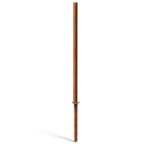 Paneelstaander Cortenstaal 115x115x2700mm (dikte6mm)