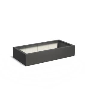 Plantenbak Carrez met bodem polyester 200x100x40 cm