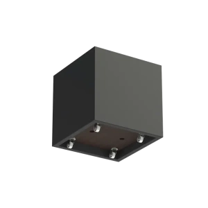 Plantenbak Carrez met wielen polyester 80x80x80 cm