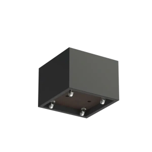 Plantenbak Carrez met wielen polyester 80x80x60 cm