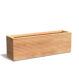 Plantenbak Malaga Rhombus hardhout 200x50x60,8 cm