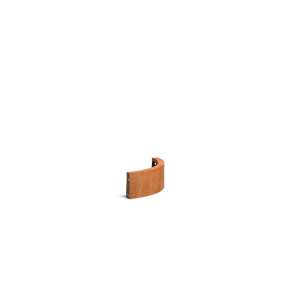 Keerwand buitenbocht Cortenstaal 2 mm 50x50x20 cm