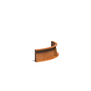 Keerwand binnenbocht Cortenstaal 2 mm 100x100x30 cm