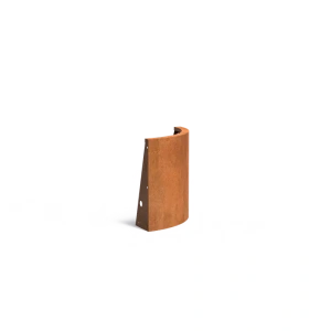 Keerwand buitenbocht Cortenstaal 3 mm 50x50x60 cm