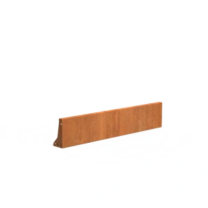 Keerwand recht Cortenstaal 2 mm 150x30 cm