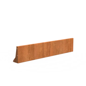 Keerwand recht Cortenstaal 3 mm 200x40 cm