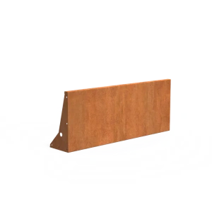 Keerwand recht Cortenstaal 3 mm 150x60 cm