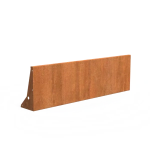 Keerwand recht Cortenstaal 3 mm 200x60 cm