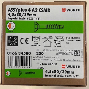 ASSYplus 4 A2 CSMR rvs A2 RW20-4,5X580/39