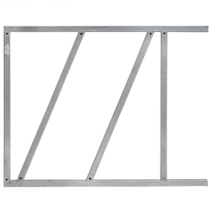 Stalen Poortframe verstelbaar 100x80 cm verzinkt