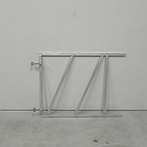 Stalen Poortframe verstelbaar 100x80 cm verzinkt