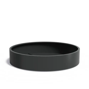 Plantenbak Circum met bodem aluminium Ø200x40 cm