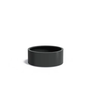 Plantenbak Circum met bodem aluminium Ø100x40 cm