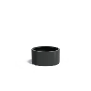 Plantenbak Circum met bodem aluminium Ø80x40 cm