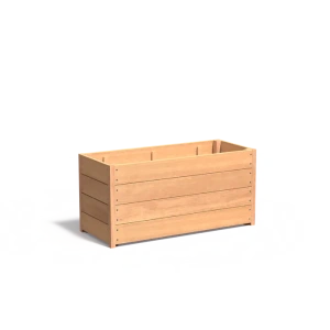 Plantenbak Carrez met bodem hardhout 120x50x57,4 cm