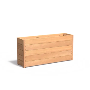 Plantenbak Carrez met bodem hardhout 150x40x71,3 cm