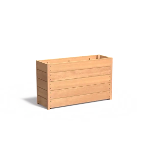 Plantenbak Carrez met bodem hardhout 120x40x71,3 cm